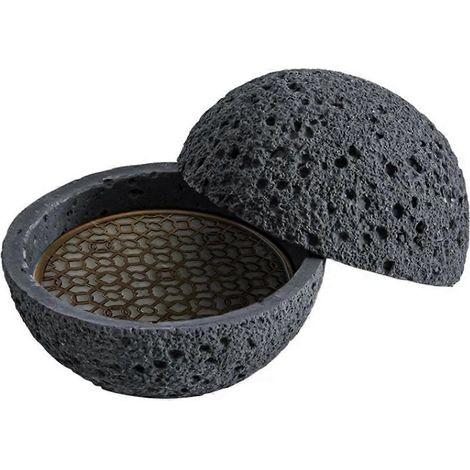 Japanische Planeten-Vulkanstein-Kunstschale, 12 cm