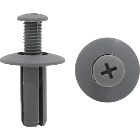Rivet Plastique 100Pcs pour Garde-Boue Voiture Type Poussoir (1/4)