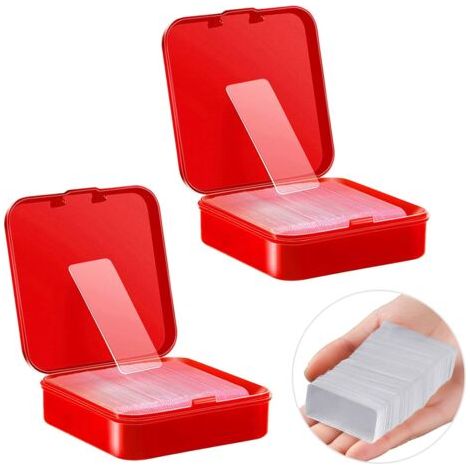 Extra starkes doppelseitiges Klebeband, 120 Stück, waschbares transparentes Klebeband, wiederverwendbares, superstarkes wasserdichtes Klebeband für Heimwerker, Zuhause oder Auto (1/5)