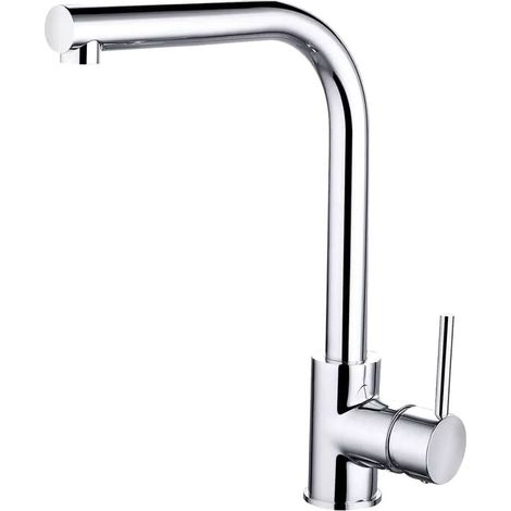 Nuie Rayna Kitchen Sink Mixer Tap Single Lever Handle - Chrome (1/2)