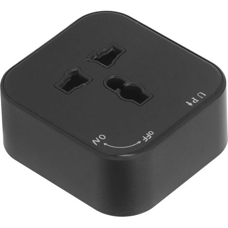 Adaptateur rail carré, prise de courant encastrable avec voyant, interface universelle, 250V 13A, socle mural pour rail (1/5)