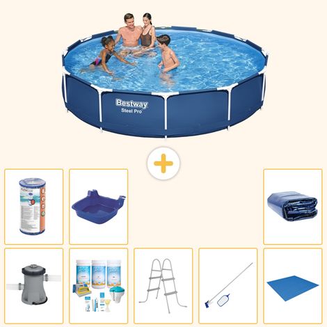 Bestway Bestway Steel Pro Ronde - 366x76 cm - 9-pièces  S21607