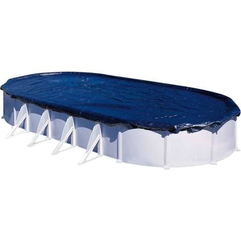 Gre CIPROV1001 - Copertura invernale per piscine ovali 1000x550 cm, 120 g/m2. Copertura per piscine per proteggere l'acqua della piscina.