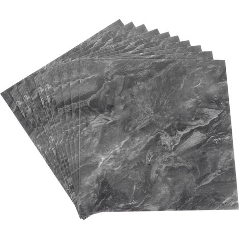 Lot De 10 Carreaux Adhésifs Effet Marbre Pour Revêtement Mural De Cuisine Et Salle De Bain (1/5)