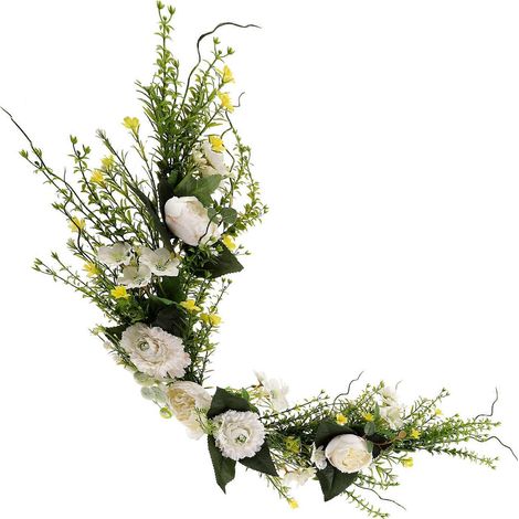 Guirlande de fleurs artificielles décorative pour porte d'entrée (lot de 5) (1/5)