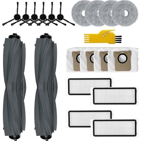 FOREHILL Kit accessoires pour Dreame L20 Ultra Robot Aspirateur Pices de rechange 20 Packs 2 brosses roulantes, 4 filtres, 6 brosses latrales, 4 serpillires, 4 sacs poussire (1/5)
