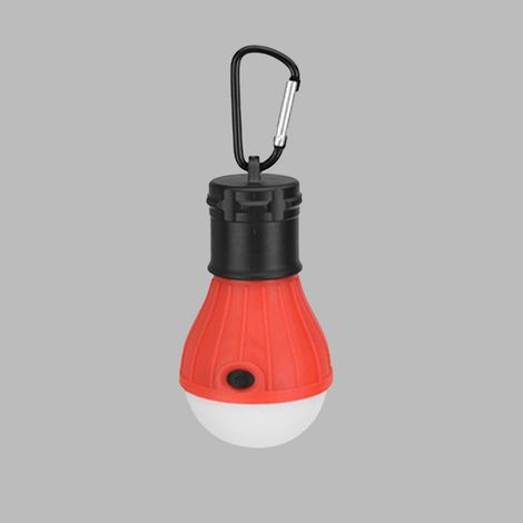 Lampe LED pour tente avec clip-crochet, alimentée par piles, luminaire d'urgence pour randonnée, pêche, coupure de courant (1/5)