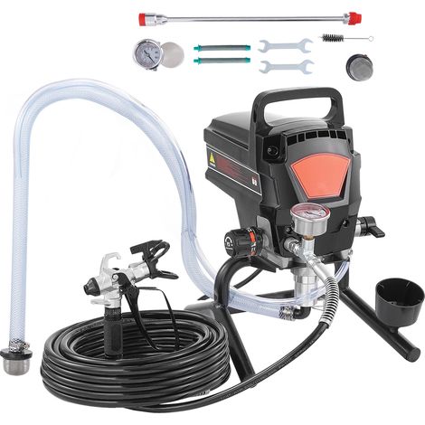 Mophorn Spruzzatore Airless per Vernice con Supporto, 950 W 3000 PSI, Effetto Verniciatura Fine e Uniforme, Spruzzatori di Vernice Manuali per Mobili e Recinzioni Interni ed Esterni di Casa