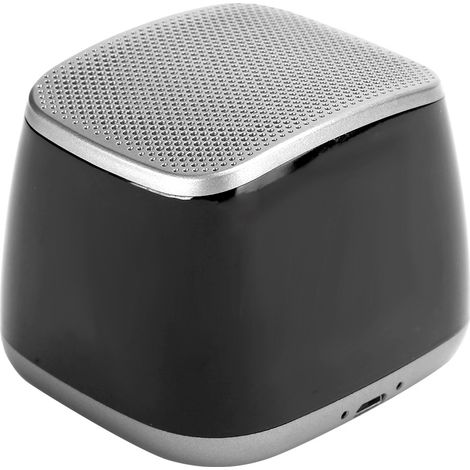 Enceinte Bluetooth 5.0 avec Boîtier Plastique Gris, Haut-Parleur Sans Fil Mains Libres pour Bureau