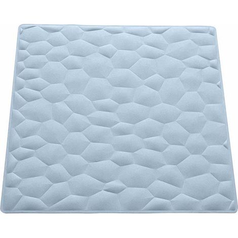 Tappeto antiscivolo Diamanti in gomma azzurro 54x54 (1/2)