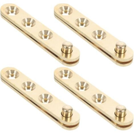 Invisible Door Hinges in Golden Copper Set of 8 Concealed Rotation Design to Improve Door Decoration and Stability (1/5)