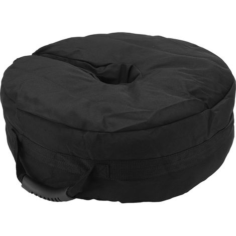 Sac de lestage rond pour base de parasol, 45 cm (18 pouces), haute charge, pour tente de plage, jardin, terrasse ou plage. (1/5)