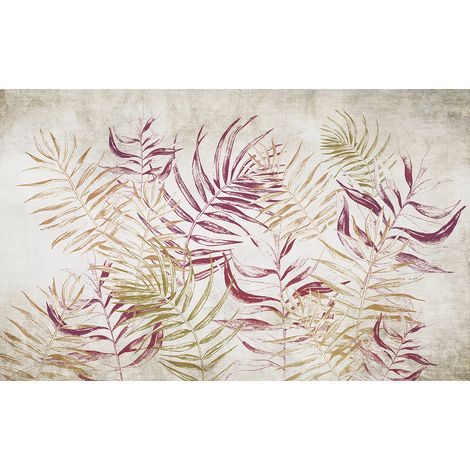 Papier peint panoramique - Feuilles Tropicales - 130 cm x 81 cm (1/2)