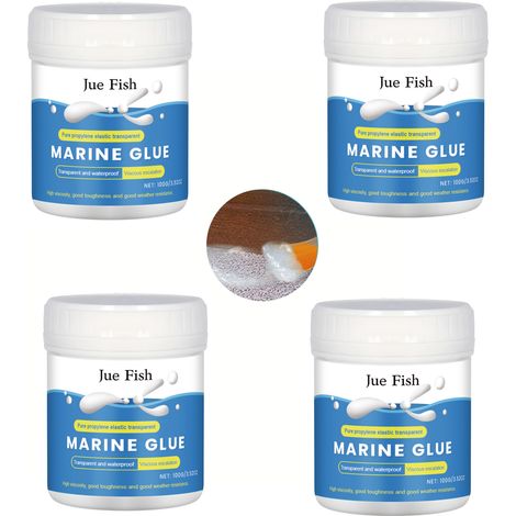 Hochwirksames, wasserdichtes Dichtmittel, wasserdichte Isolierkittmasse, transparenter Leckreparaturkleber (100 g  4 Stück) (1/5)