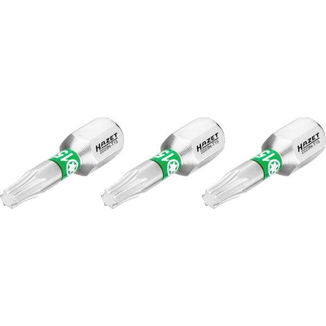 Embout-tournevis (bit) Hazet 2223N-T15/3, hexagone massif 6,3 (1/4 pouce), profil TX intérieur, T15, nombre d'outils : 3 (1/4)