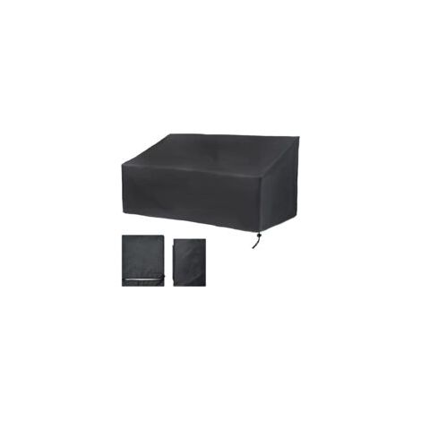 Housse de protection pour banc de jardin 4 places – Tissu Oxford 210D étanche – Dimensions 190x66x89 cm – Anti-UV et corde de maintien (1/5)