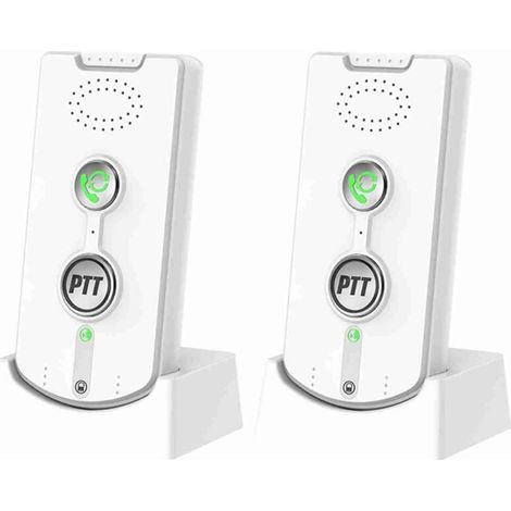 2PCS VOIX WIRESS INTERNOM 1000 mètres de longue portée portables à deux voies à deux voies pour l'hpital de la villa à domicile (1/4)