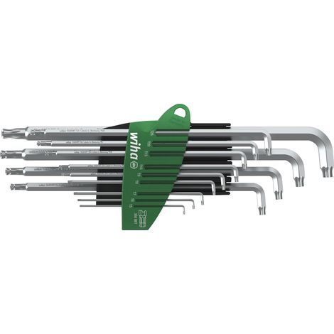 Wiha Stiftschlüssel Set im ProStar Halter Stubby TORX®-Kugelkopf 13-tlg. Titansilber (40979)