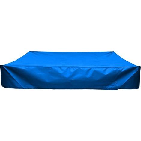S-giant Couverture de Bac à Sable,bache bac a Sable,Housse de bac à Sable,avec Cordon de Serrage,pour Bac à Sable, Piscine, Jardin ou Ferme(Bleu,120X120cm) (1/5)