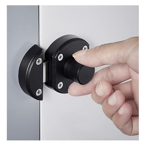 Verrou de porte coulissante, loquet de porte de grange, boucle auto-agrippante, verrou de porte de clôture en bois, loquet de porte noir, verrou de fenêtre, verrous de porte intérieurs