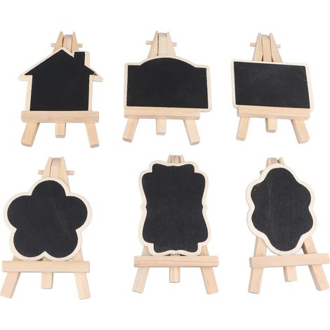 Panneau tableau noir en bois double face rustique vintage, ardoise de bureau pour maison café restaurant (1/5)