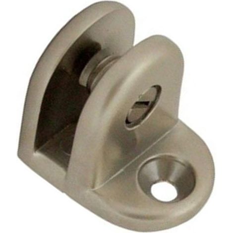 Supporto per mensola in vetro MP40, nichel satinato (1/2)