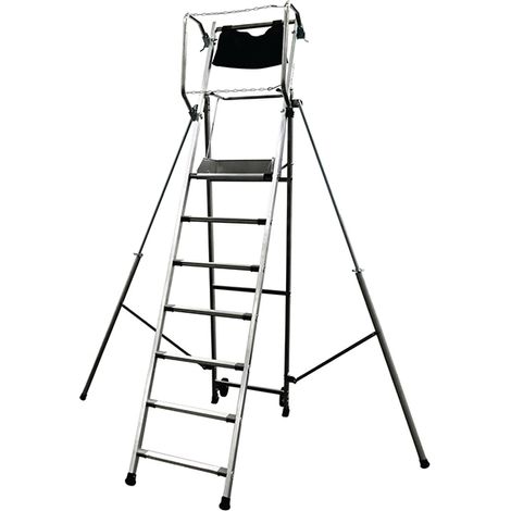 Escabeau PIRL 7 marches - Hauteur max. de travail 3.70m - 18-137