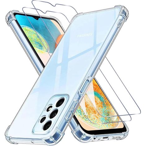 Schutzhülle A23 5G TPU 3in1 2 Hartglas Samsung A23 5G Transparent (1/5)