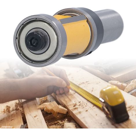 1/2 Zoll Schaft, 1 Zoll Klinge, bündig schneidend, länglicher doppelseitiger gerader Fräser für Holzfräser, Fräser für Bakelit-Nut- und Schneidemaschinen. (1/5)
