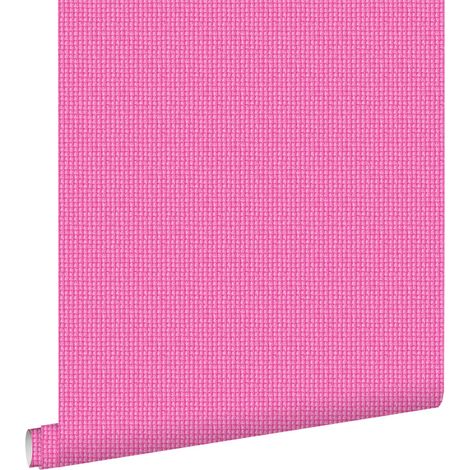 papier peint imitation broderie rose - ESTAhome (1/5)
