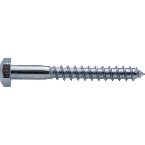 20 tirefond vis à bois 6x30mm tête hexa zingué Viswood - 20 tirefond vis à bois 6x30mm tête hexa zingué Viswood (1/5)