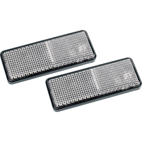 Catadioptres blancs dimensions 57x40 mm X 2