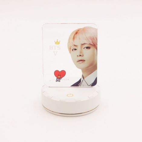 Lampe LED BTS Bangtan Boys 7 membres, décoration chambre fille, cadeau lumineux K-pop, tableau photo personnalisé pour intérieur, veilleuse murale. (1/5)