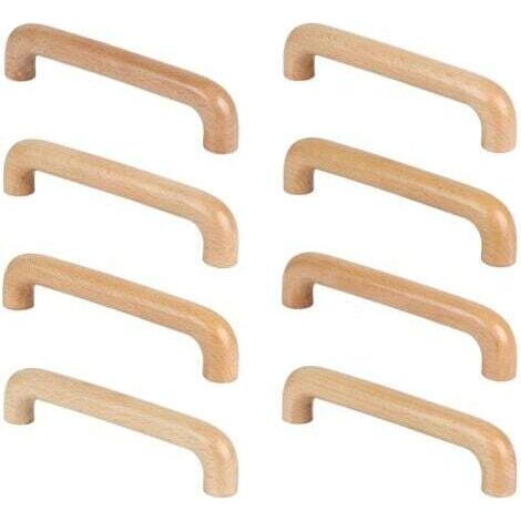 8 Stück Holzmöbelgriffe, Küchenschrankgriffe, Türgriffe, 96 mm Lochabstand, für Küchenschränke und Schubladen