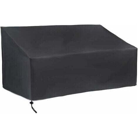 Housse Banc de Jardin 2 Places, Housse Banc Exterieur Patio Anti-poussière, Anti-UV, Étanche, Coupe-Vent (134x66x89cm) (1/3)