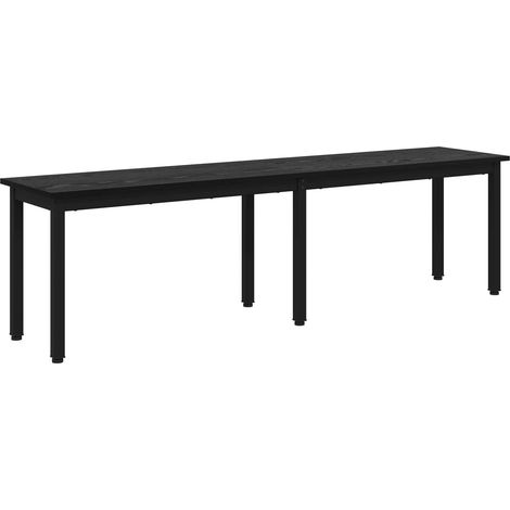 vidaXL Bench Black Oak 160 x 35 x 45 cm Engineered Wood