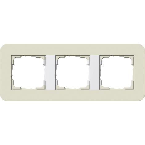GIRA 0213417 CORNICE E3 FINITURA, BIANCO SABBIA/LUCIDA