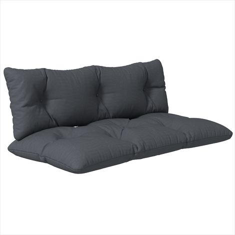 Coussin de jardin gris en polyester 120 x 40 x 15 cm (1/5)