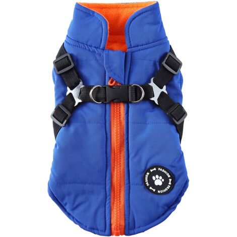 BUNTHAUS Vêtements d'automne et d'hiver pour chiens Vêtements rembourrés en coton chaud imperméable pour animaux de compagnie(XS) (1/5)