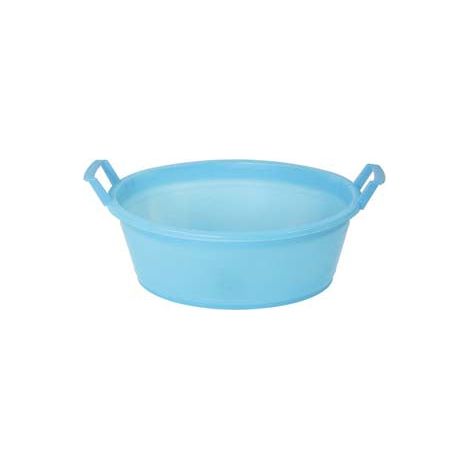 Bac à linge ovale bleu 45 cm