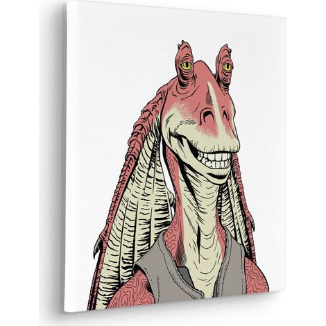 Tableau mural Star Wars Jar Jar Binks 40x40 cm (1/5)