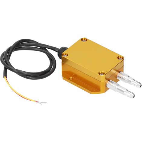 Transmetteur de pression différentielle micro-pression jaune, capteur 0-500 Pa, alimentation DC24V, sortie 4-20mA, pour ventilation et CVC. (1/5)