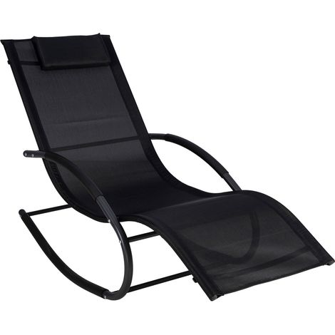 Bain de Soleil Alu et Textilene Rocking Chair