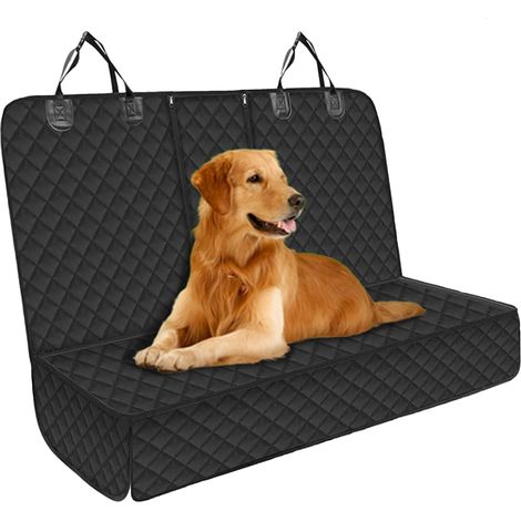 Housse De Siege Arriere Pour Chien - 147 X 137 Cm - Tissu Oxford 600D Impermeable - Antidérapant - Avec Ceinture De Securite - 1 Piece