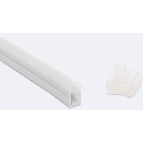 Profil Neon SFLEX 8x17 seitliche Kurve für LED Streifen IP20 bis 8 mm 2 m