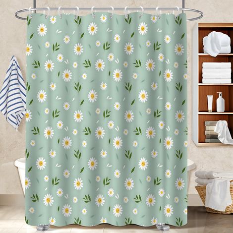 Rideau de douche en polyester 180x180 avec motif bâche polyester douche pour un printemps fleuri dans la salle de bain (1/5)