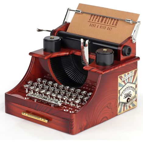 Boîte à musique mécanique vintage avec tiroir, décoration dynamique pour table de maison, modèle YL2021 (1/5)