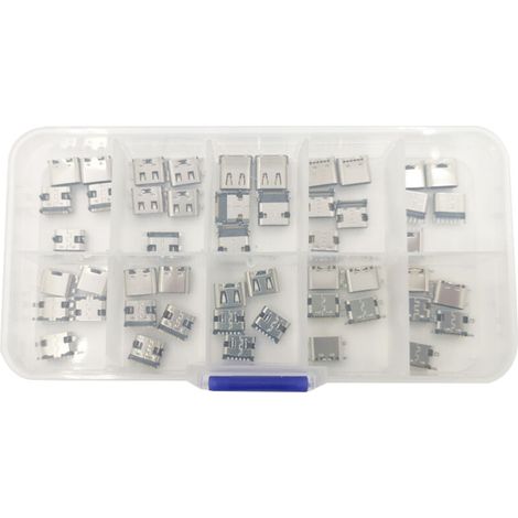 SJLERST Connecteur USB multi-spécifications, broches de charge femelles, prise jack SMT