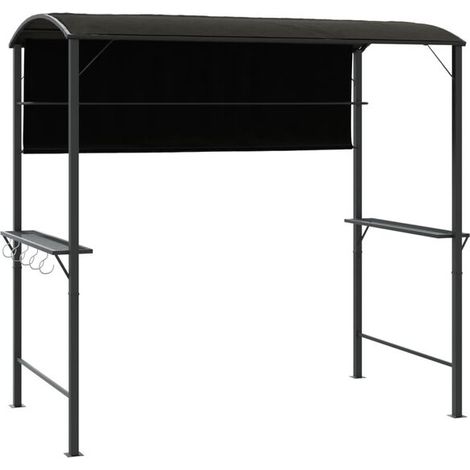 Gazebo couvert, 220 x 110 x 200 cm, couleur anthracite (1/2)