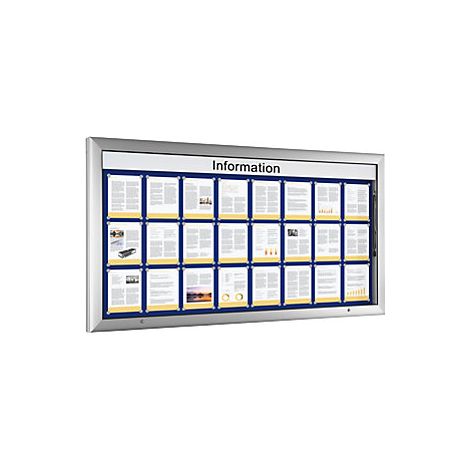 Schaar Design  Bacheca  per 24 x UNI A4  blu genziana